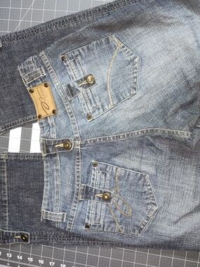 (RARE) PZI JEANS Women's Faded Blue Straight Leg Jeans Size 8
